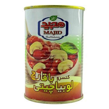 کنسرو لوبیا چیتی با قارچ مجید 400 گرم