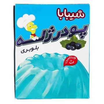 پودر ژله با طعم بلوبری شیبابا 100 گرم