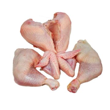 مرغ کامل کشتار روز وزن 2 کیلوگرم ( وزن قبل از پاکسازی ) ( 6 تکه برش )