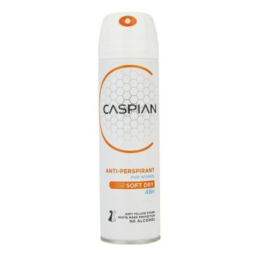 اسپری دئودرانت بدن بانوان مدل Soft Dry کاسپین 150 میلی لیتر 