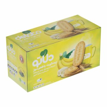 بیسکویت با طعم موز و تزیین شکر دلاتو ویتانا 900 گرم