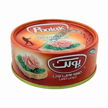 کنسرو ماهی تون در روغن گیاهی پولک 120 گرم