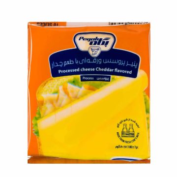 پنیر ورقه ای چدار پگاه 180 گرم 10 عددی