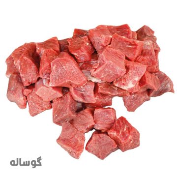 گوشت خورشتی گوساله (تکه شده) با چربی وزن 500 گرم
