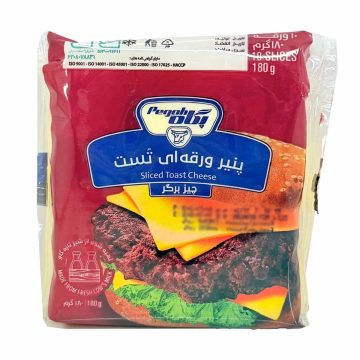 پنیر چیزبرگر ورقه ای پگاه 180 گرم 10 عددی