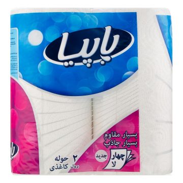 دستمال حوله ای کاغذی 4 لایه پاپیا 2 رول