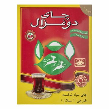 چای سیاه شکسته خارجی ( سیلان ) دو غزال 250 گرم