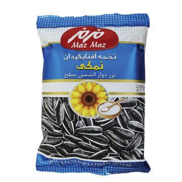 تخمه آفتابگردان نمکی پوست دار مزمز 105 گرم