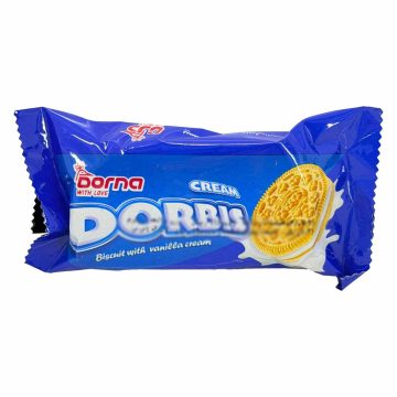 بیسکویت وانیلی  با کرم وانیلی دربیس درنا 50 گرم