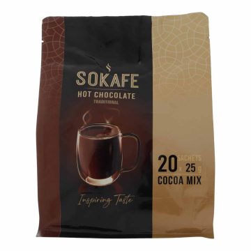 شکلات داغ ( هات چاکلت ) ترادیشینال سوکافه 500 گرم 20 عددی