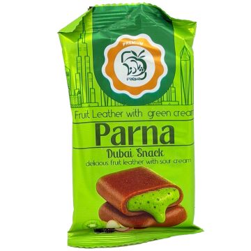 لواشک استیکی سیب با مغز پوره شاه توت و کیوی دبی پارنا 60 گرم
