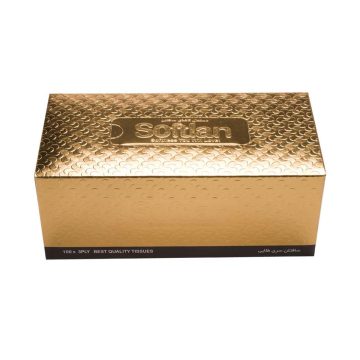دستمال کاغذی 100 برگ 3 لایه سری طلایی سافتلن 300 برگ