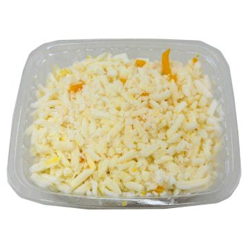 پنیر پیتزا تاپینگ پروسس رنده شده دو رنگ میهن فله 250 گرم 