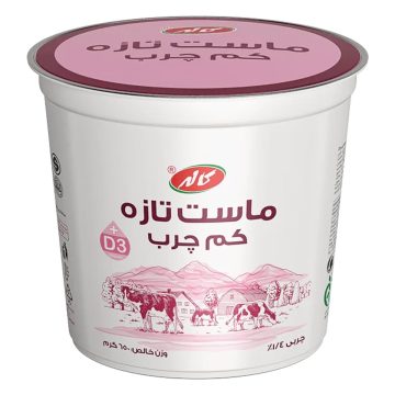 ماست کم چرب غنی شده با ویتامین دی 3 کاله 650 گرم