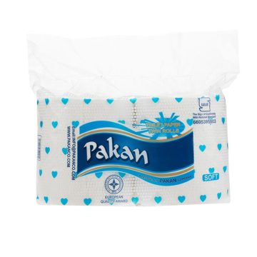 دستمال کاغذی توالت دوبل سفید پاکان 2 رول