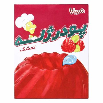 پودر ژله با طعم تمشک شیبابا 100 گرم