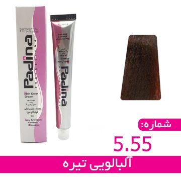 کرم رنگ مو آلبالویی تیره کد 55-5 پادینا 100 میلی لیتر