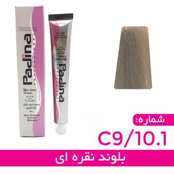 کرم رنگ مو بلوند نقره ای ره کد C9 10.1 پادینا 100 میل