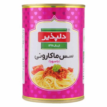 کنسرو سس ماکارونی و لازانیا با سویا و قارچ دلپذیر 400 گرم