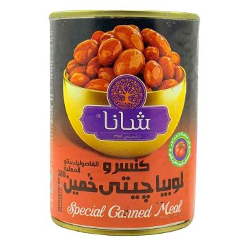 کنسرو لوبیا چیتی خمین قوطی شانا 380 گرم 