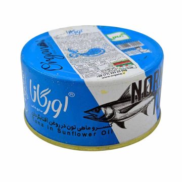 کنسرو ماهی تون در روغن آفتابگردان اورگانا 180 گرم