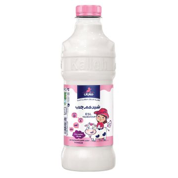شیر فراپاستوریزه کم چرب ESL مناسب کودکان بطری ماجان کاله 955 میلی لیتر