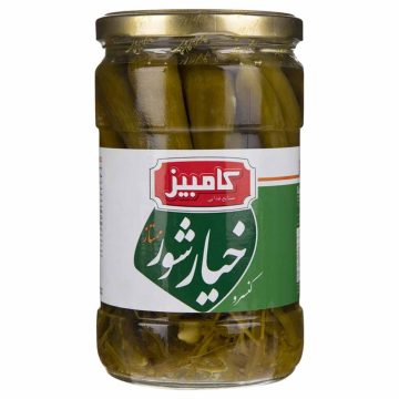 خیارشور ممتاز شیشه کامبیز 660 گرم
