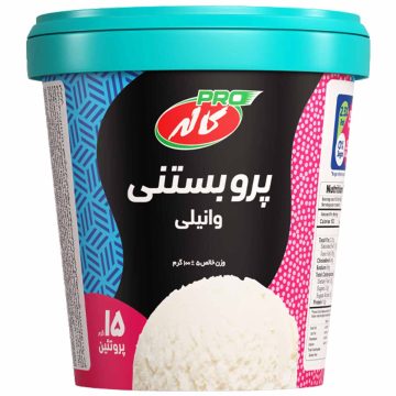 پرو بستنی پروتئین وی لیوانی وانیلی کاله 100 گرم