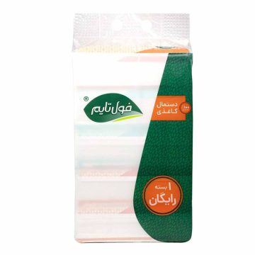 دستمال کاغذی 2 لایه 200 برگ فول تایم 400 برگ 5 عددی