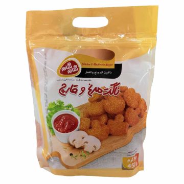 ناگت مرغ و قارچ 70 درصد گوشت شام شام 450 گرم  