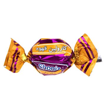 تافی مغزدار کرم قهوه کارولین شونیز فله وزن 250 گرم 