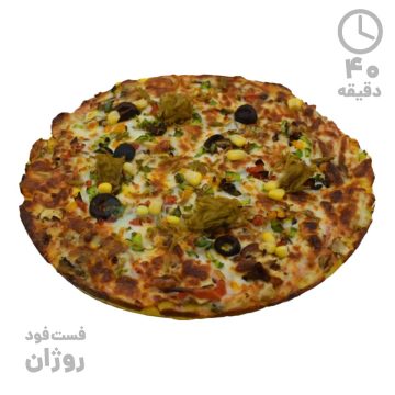 پیتزا کبابی آمریکایی خانواده ( 35 سانتی متر )
