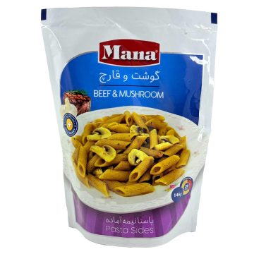 پاستا نیمه آماده گوشت و قارچ مانا 145 گرم
