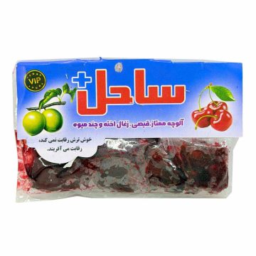 آلوچه ممتاز زغال اخته و برگه قیصی ساحل 50 گرم 