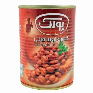 کنسرو لوبیا چیتی در سس گوجه فرنگی پولک 380 گرم