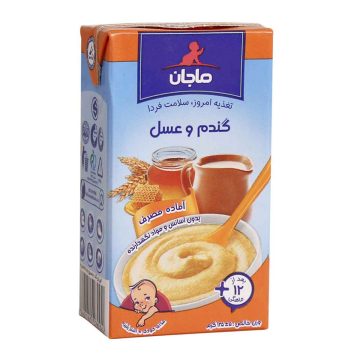 غذای کودک گندم و عسل با شیر برای کودکان بعد از 12 ماهگی ماجان کاله 135 گرم