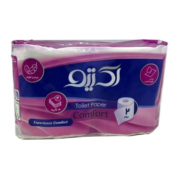 دستمال توالت کاغذی 4 لایه کامفورت اکتیو 2 رول 
