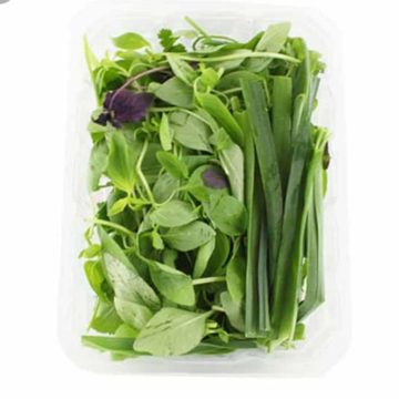 سبزی خوردن پاک شده (شسته نشده) برگ سبز 130 گرم