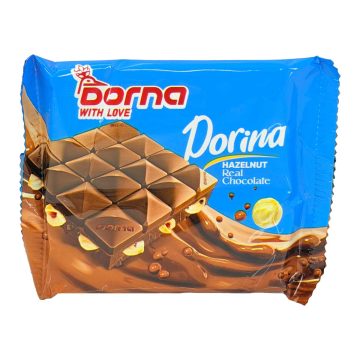 شکلات تخته ای شیری با مغز فندق درینا درنا 60 گرم