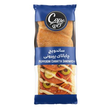 ساندویچ کالباس چاباتای پپرونی کاپو کاله 230 گرم 