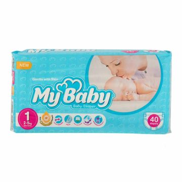 پوشک بچه سری بابونه سایز 1 خیلی کوچک 40 عددی