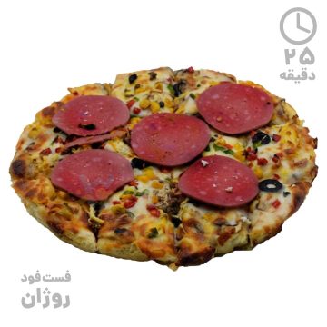 پیتزا پپرونی آمریکایی خانواده ( 35 سانتی متر )
