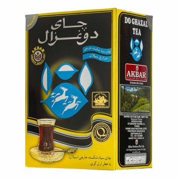 چای سیاه ارل گری معطر دو غزال 500 گرم
