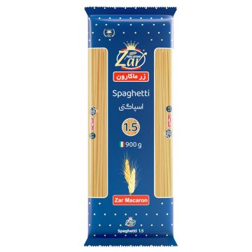 اسپاگتی قطر 1/5 زر ماکارون 900 گرم