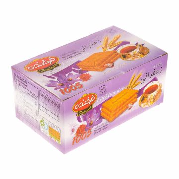 بیسکویت با طعم زعفران فرخنده 850 گرم
