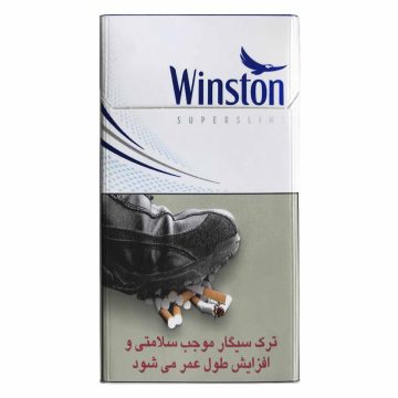 وینستون باریک بلند آبی (لایت) طرح جدید