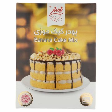 پودر کیک نیمه آماده با طعم موز + بسته تزیینی فرمند 500 گرم