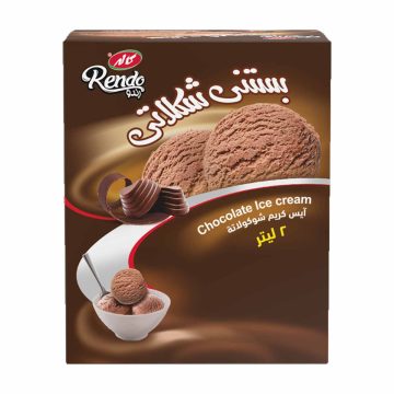 بستنی پاکتی شکلاتی کاله 2 لیتر (1 کیلوگرم)