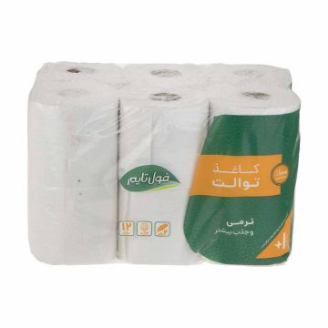دستمال توالت 4 لایه فول تایم 12 رول