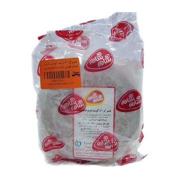 همبرگر 60 درصد گوشت قرمز فست فودی شام شام 5 عددی 600 گرم